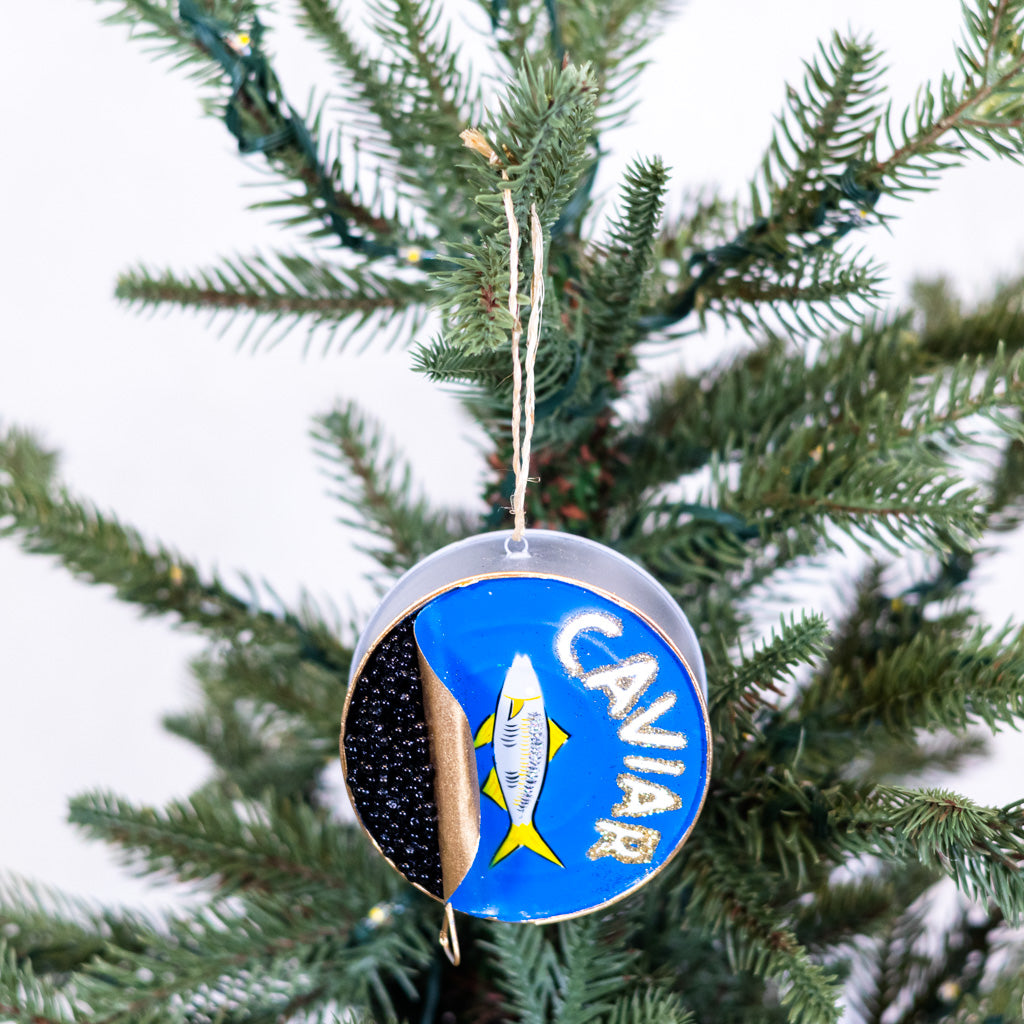 Can of Caviar Resin Ornament