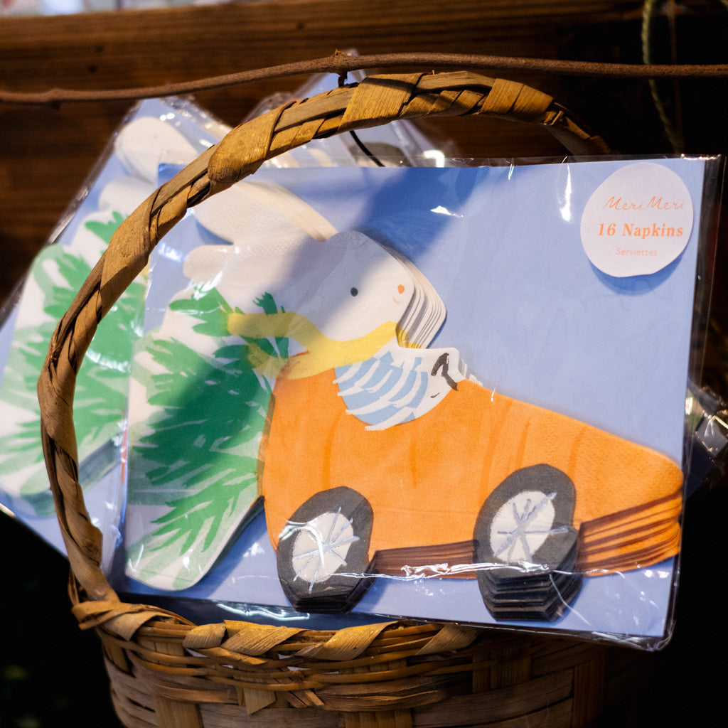 Pack of 16 Racing Car Bunny Napkins