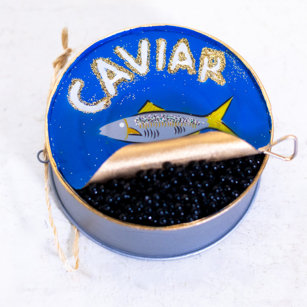 Can of Caviar Resin Ornament