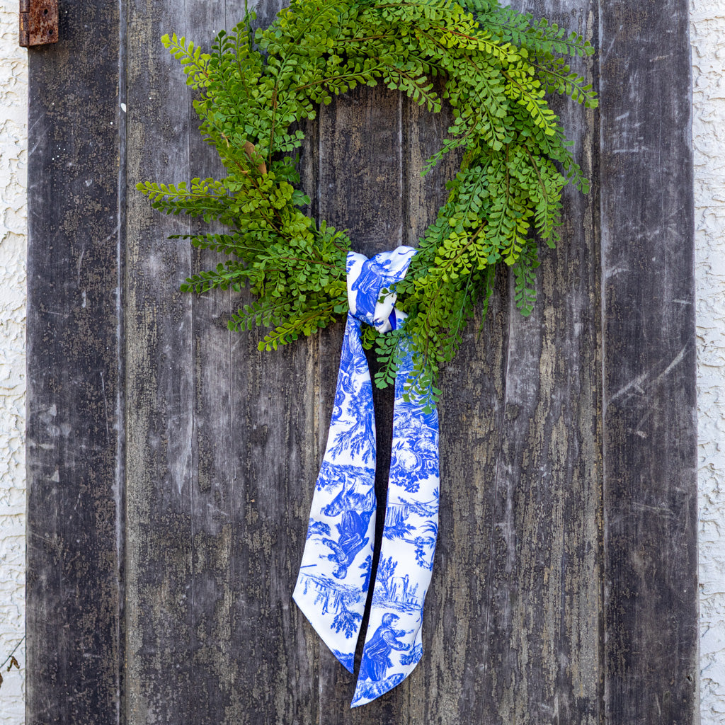 Canvas Deep Blue White Sash