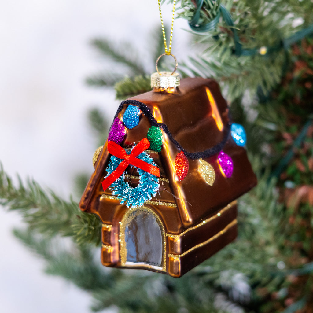 Festive Doghouse Ornament