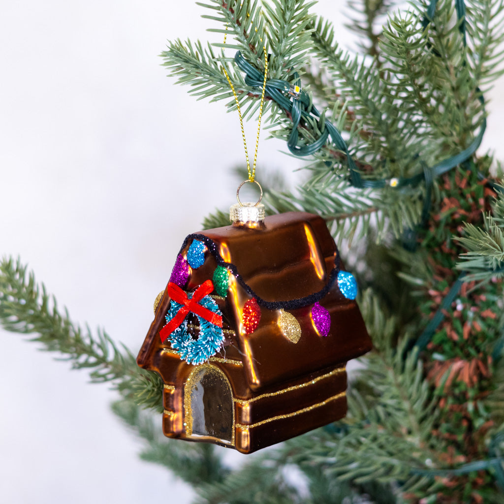 Festive Doghouse Ornament