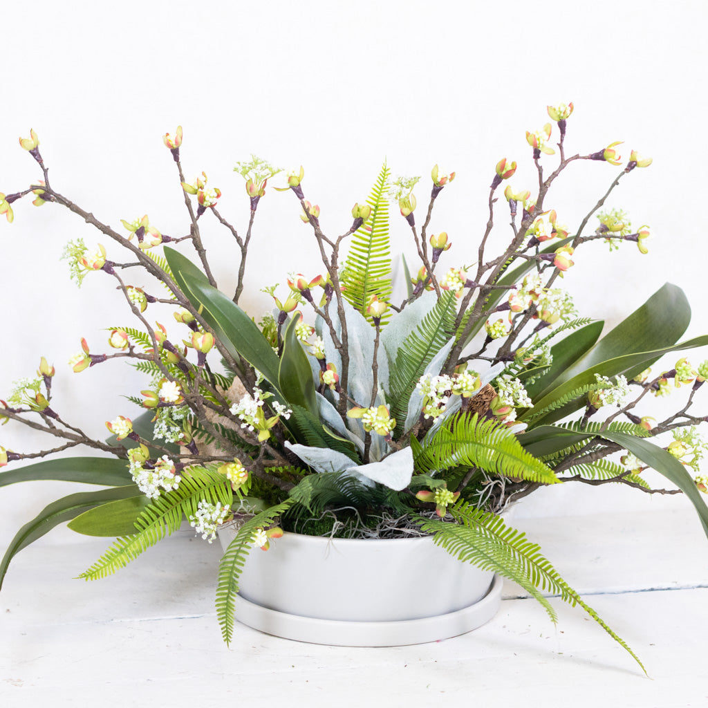 White Cherry Blossom Centerpiece Drop In