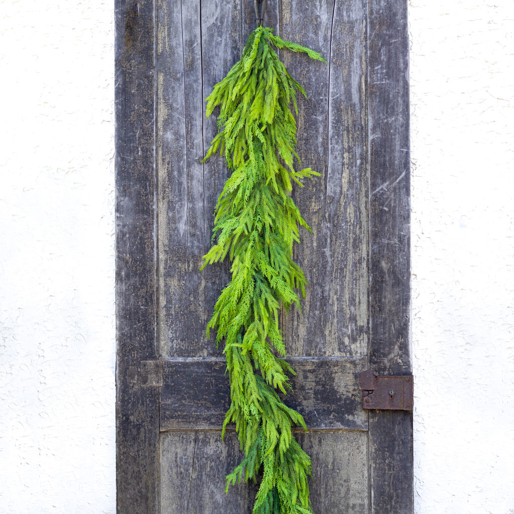 6' Woodland Evergreen Garland Real Touch