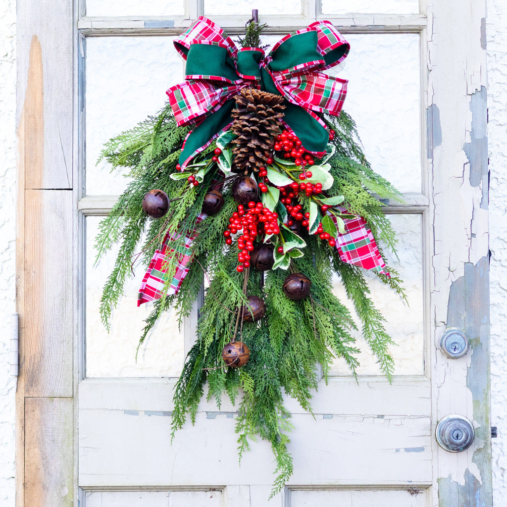 Holly Plaid Down Drop