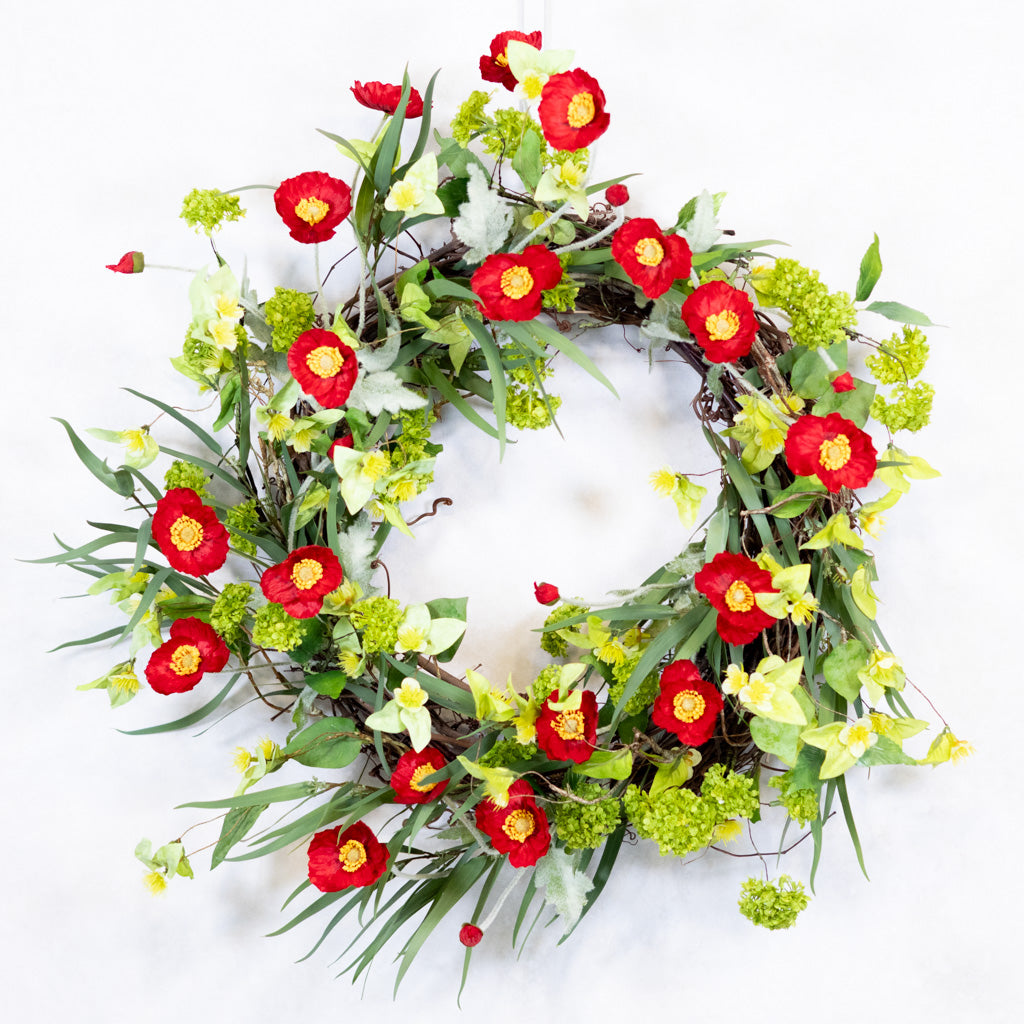 Red Poppy Wreath