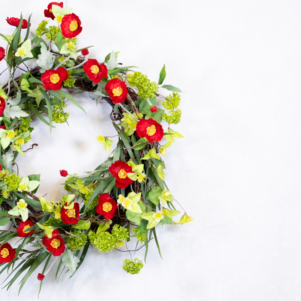 Red Poppy Wreath