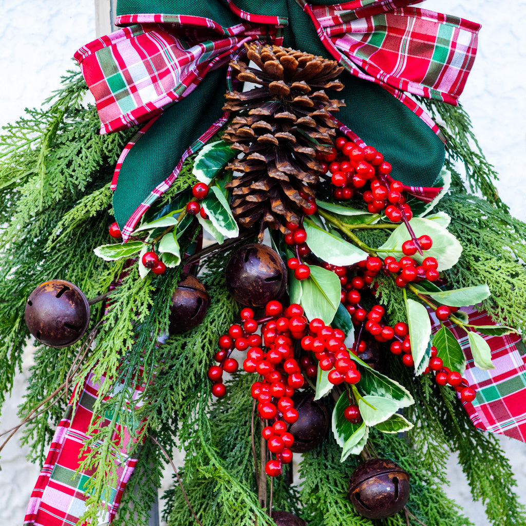 Holly Plaid Down Drop