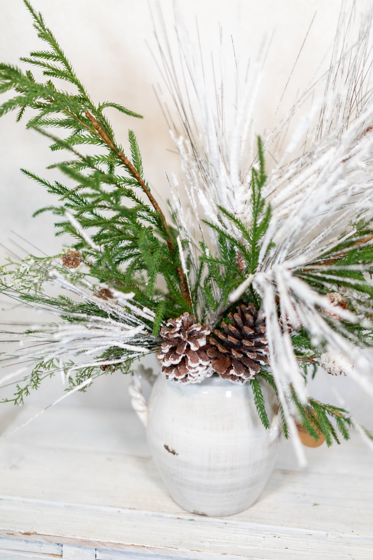 Snowy Pine Large Bouquet Drop In