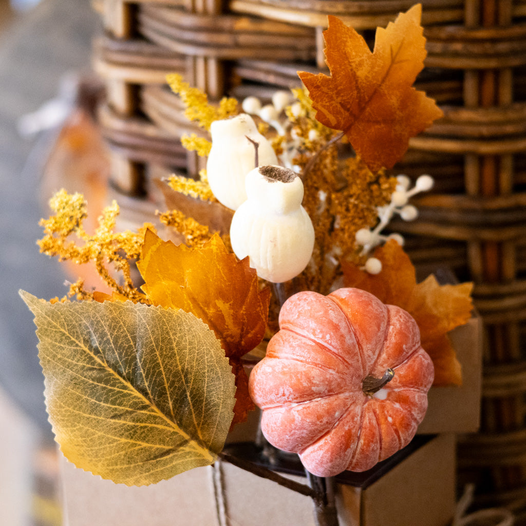 Pumpkin Orange, Mixed Berry and Leaf Pick