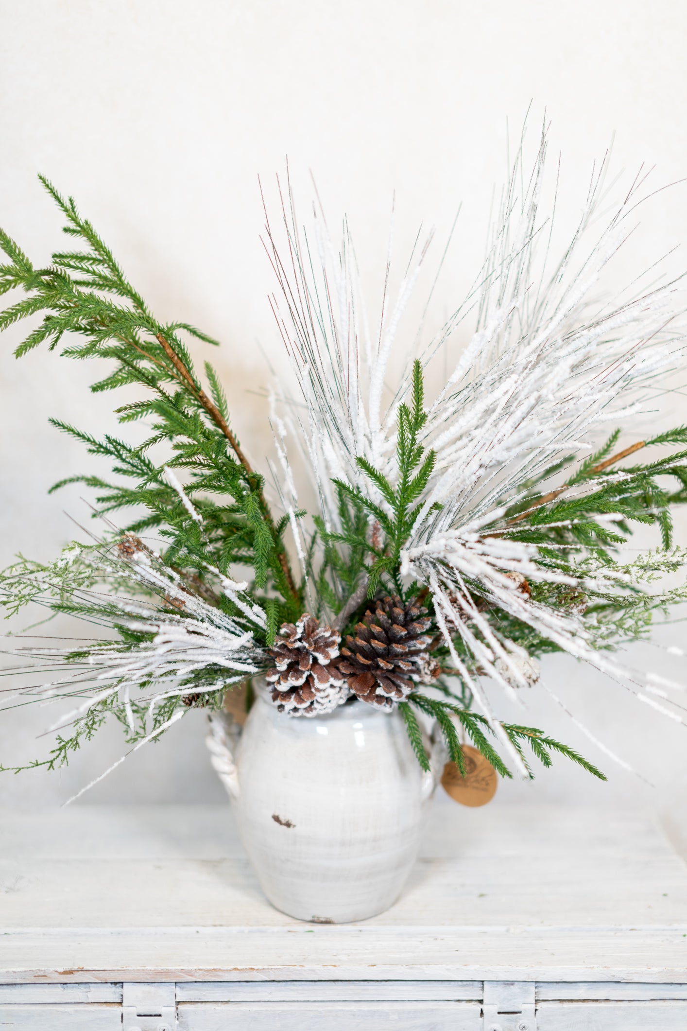 Snowy Pine Large Bouquet Drop In