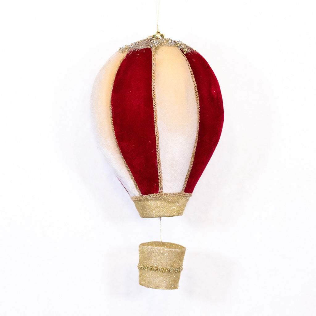 Foam and Fabric Hot Air Balloon Ornament Large