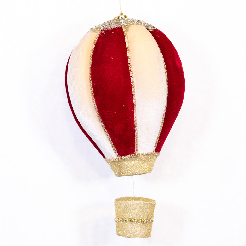 Foam and Fabric Hot Air Balloon Ornament Large