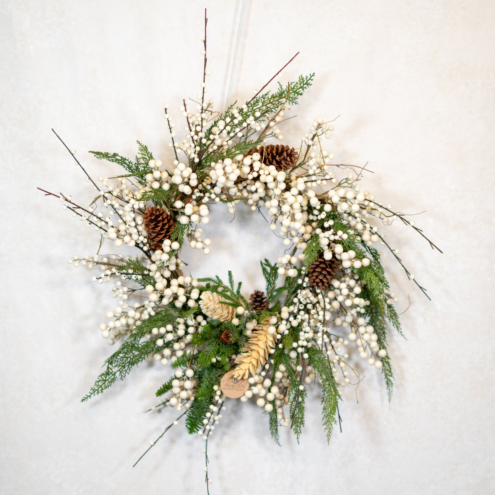 White Christmas Wreath