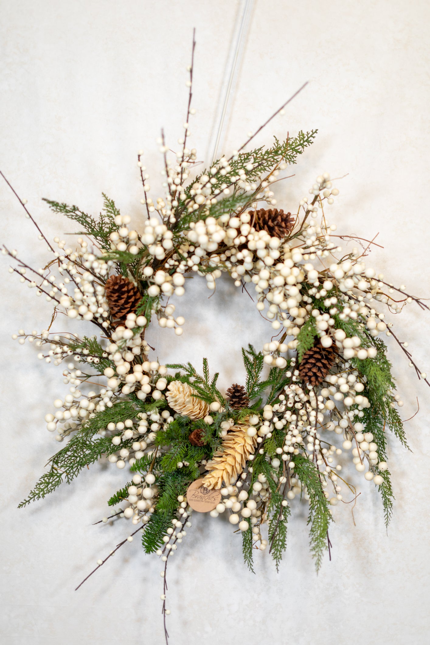 White Christmas Wreath