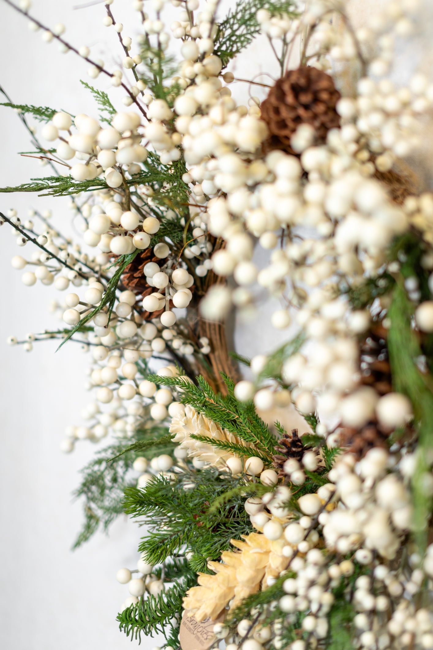 White Christmas Wreath