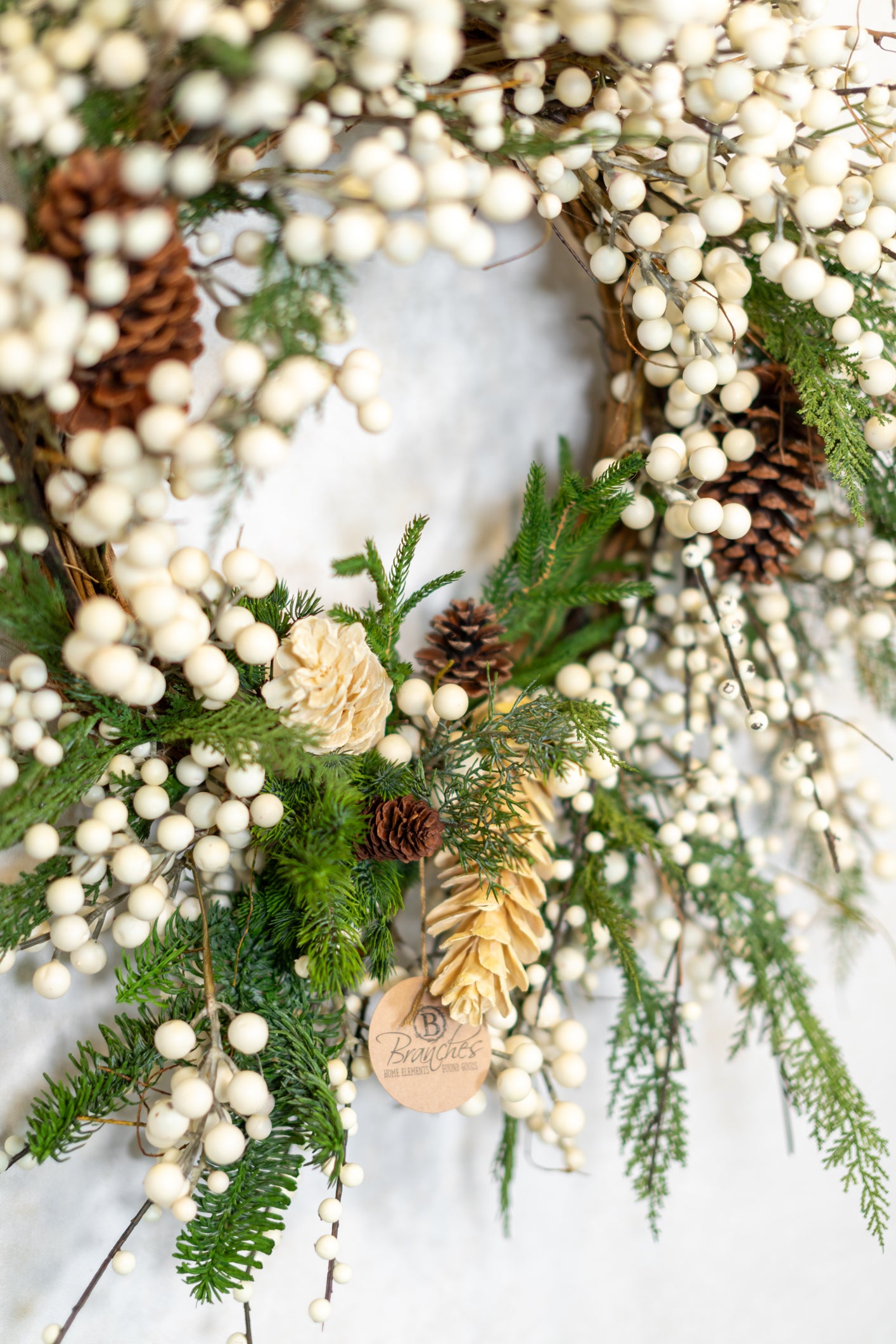 White Christmas Wreath