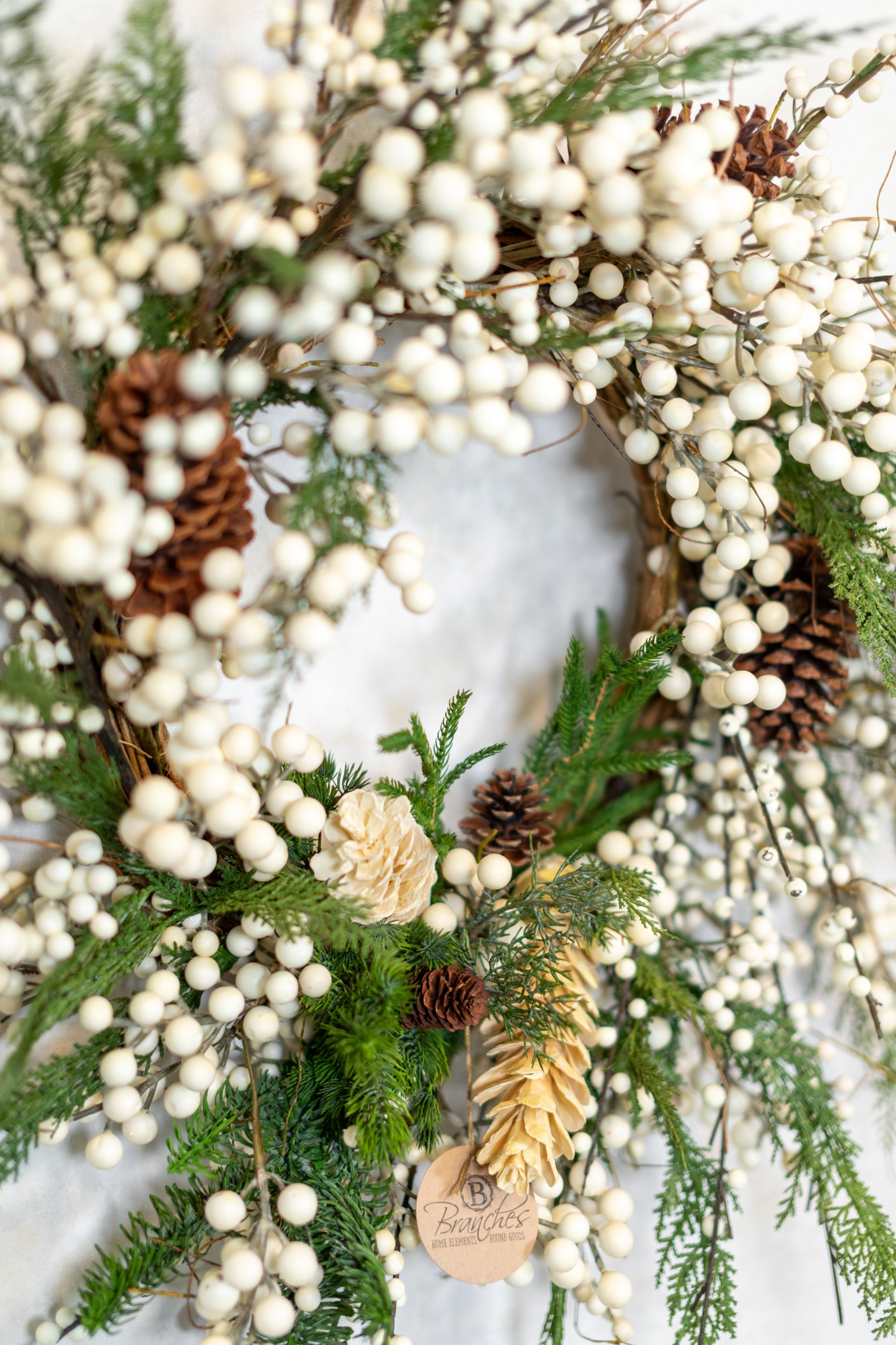 White Christmas Wreath