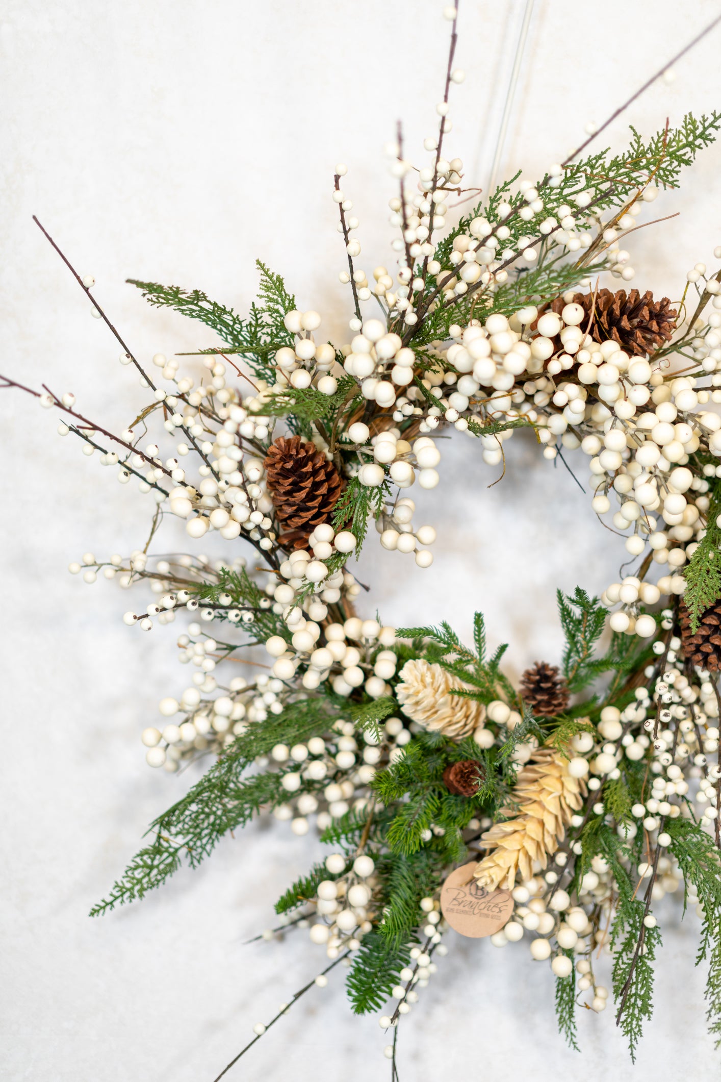 White Christmas Wreath