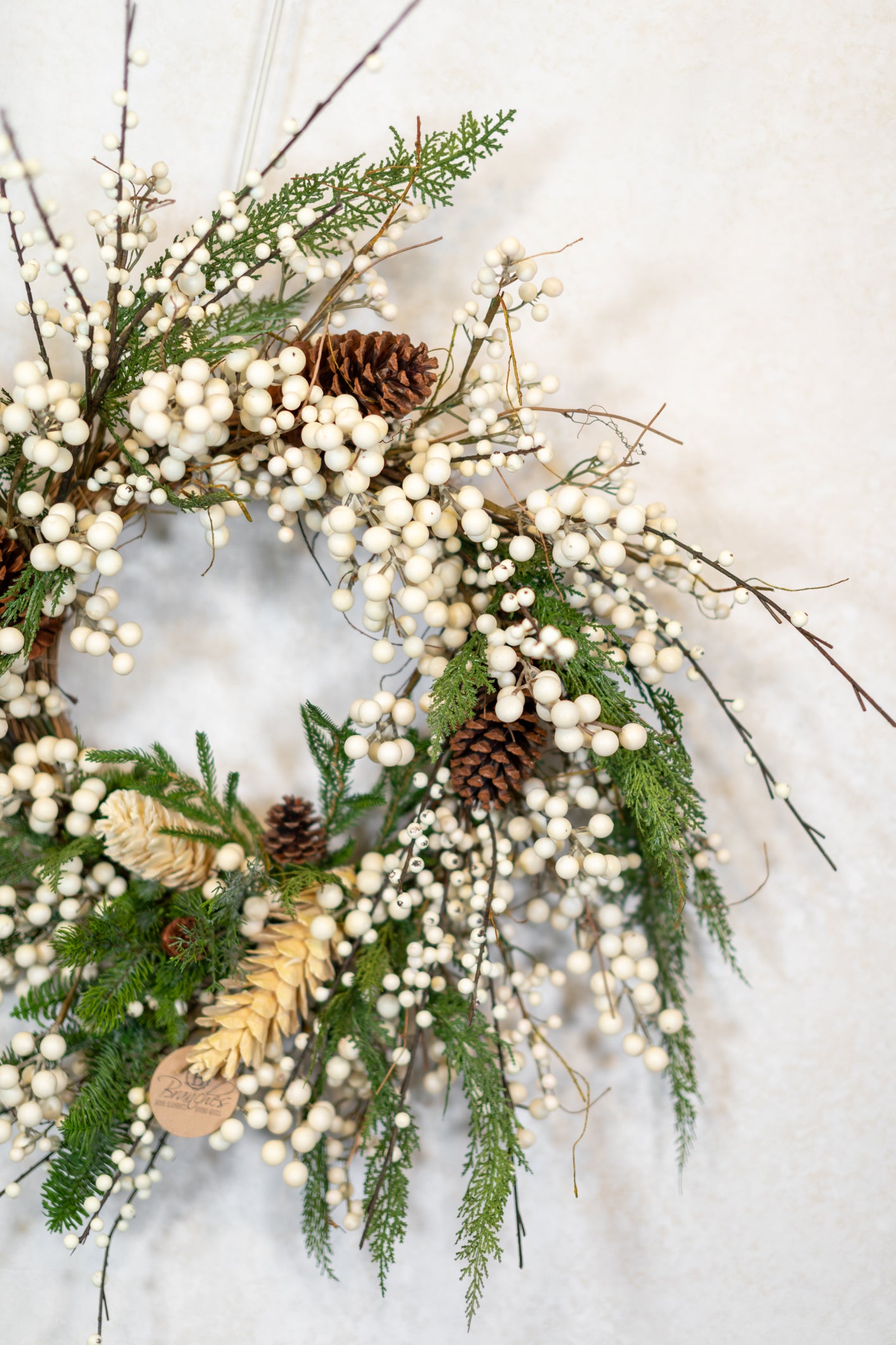 White Christmas Wreath