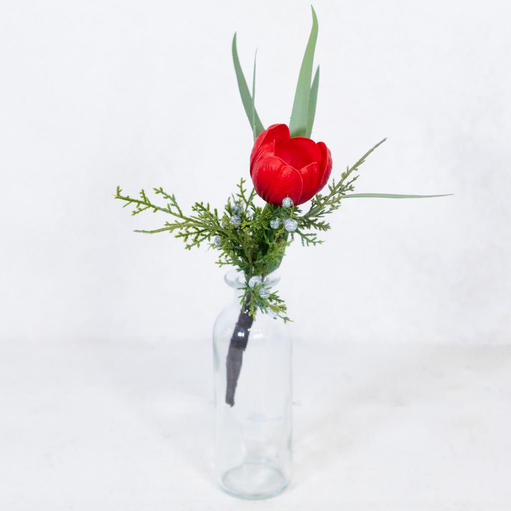 Red Tulip Holiday Mini Bouquet Drop In