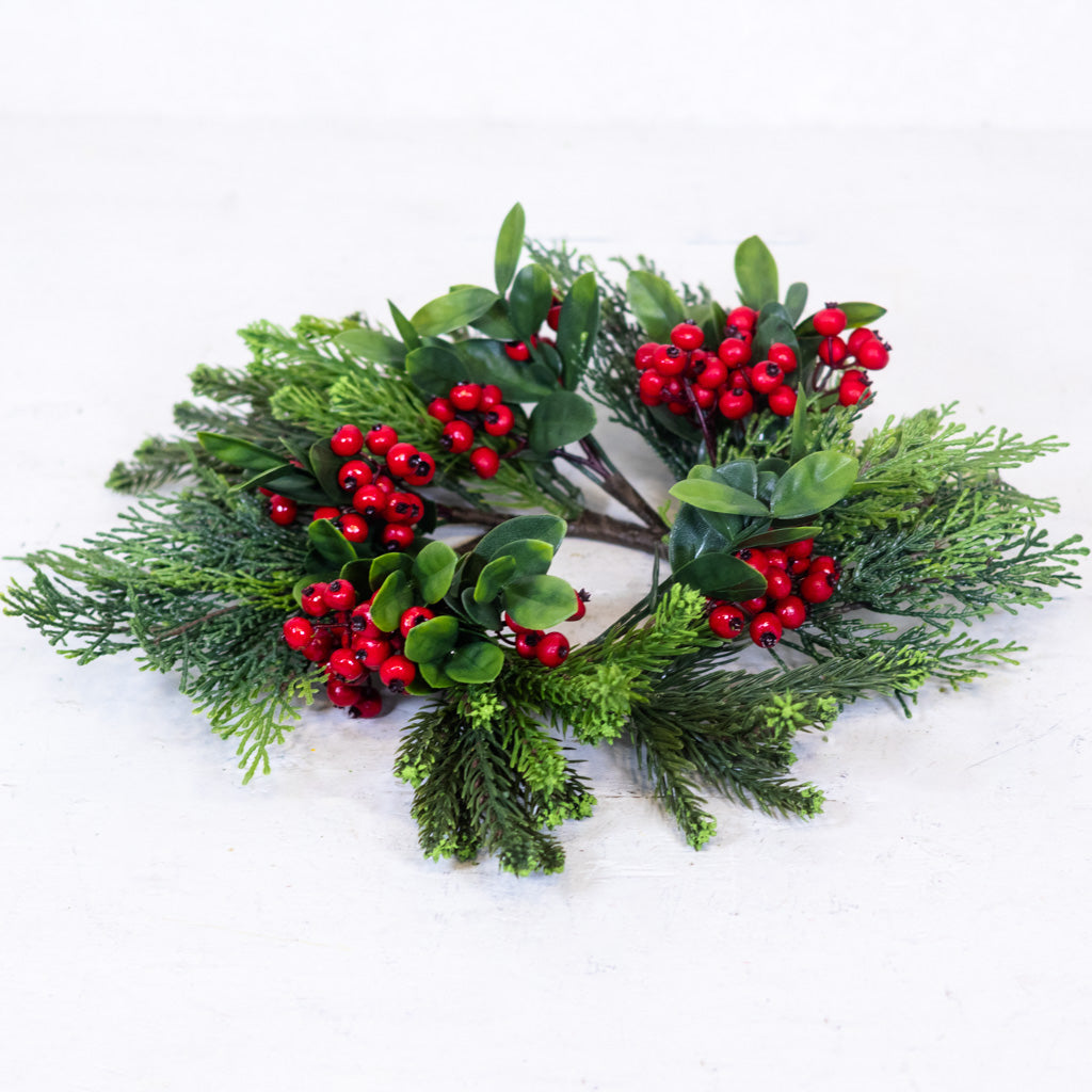 Berry Cedar Red Candle Ring