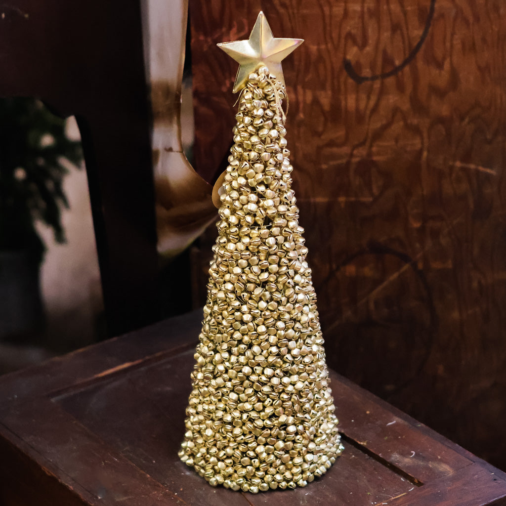 Short Gold Jingle  Bell Tree