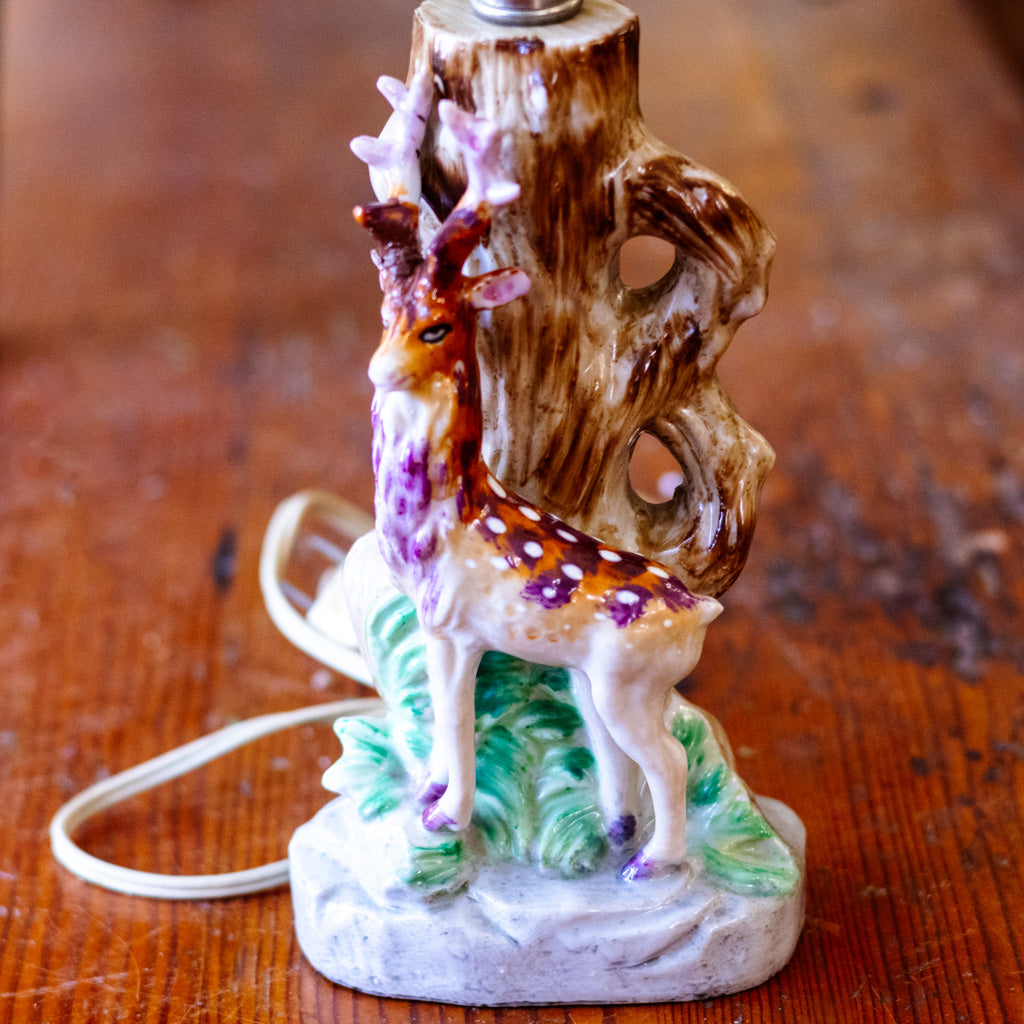 Vintage Deer/Stag Lamps Pair