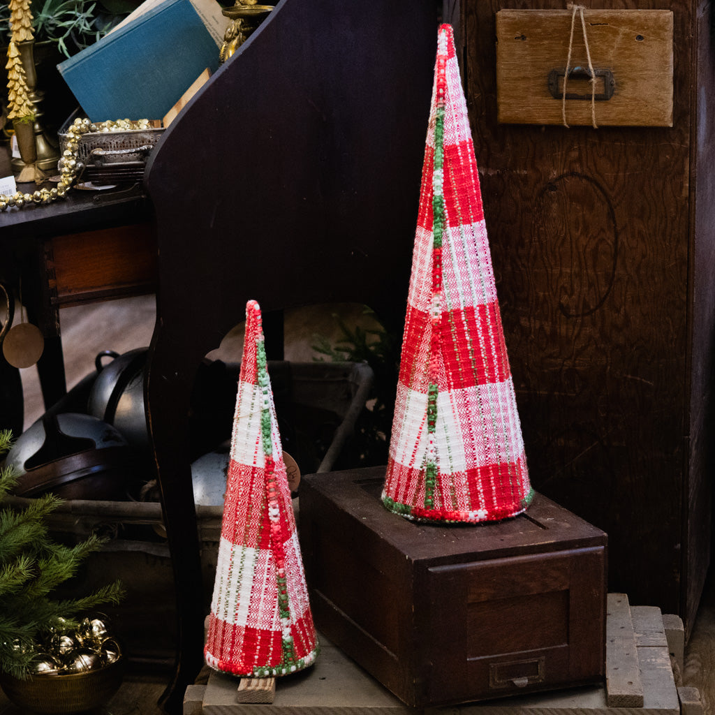 Tall Cozy Christmas Yarn Tree