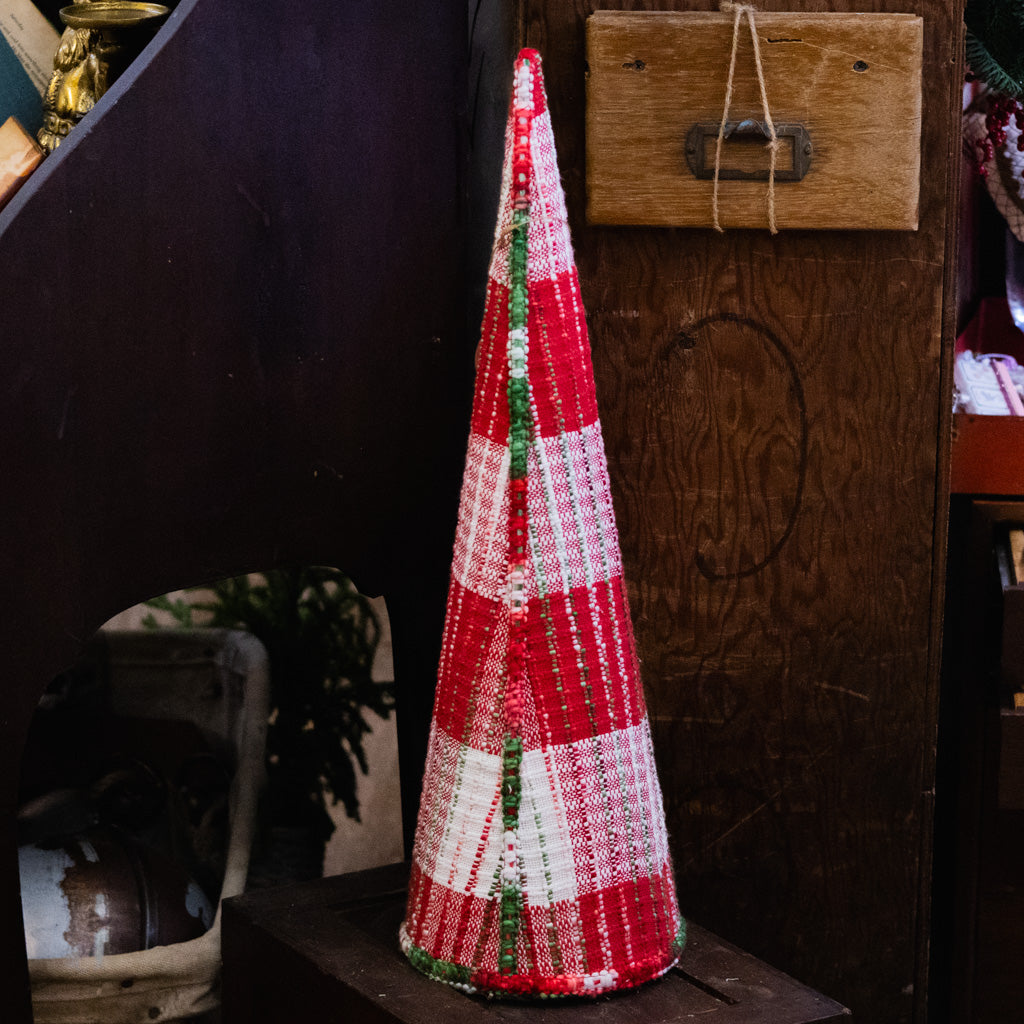 Tall Cozy Christmas Yarn Tree