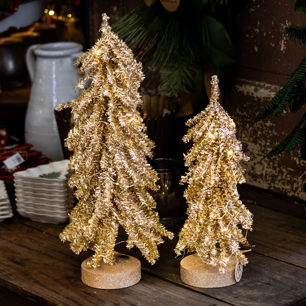 Tall LED Micro Tinsel Branch Tree