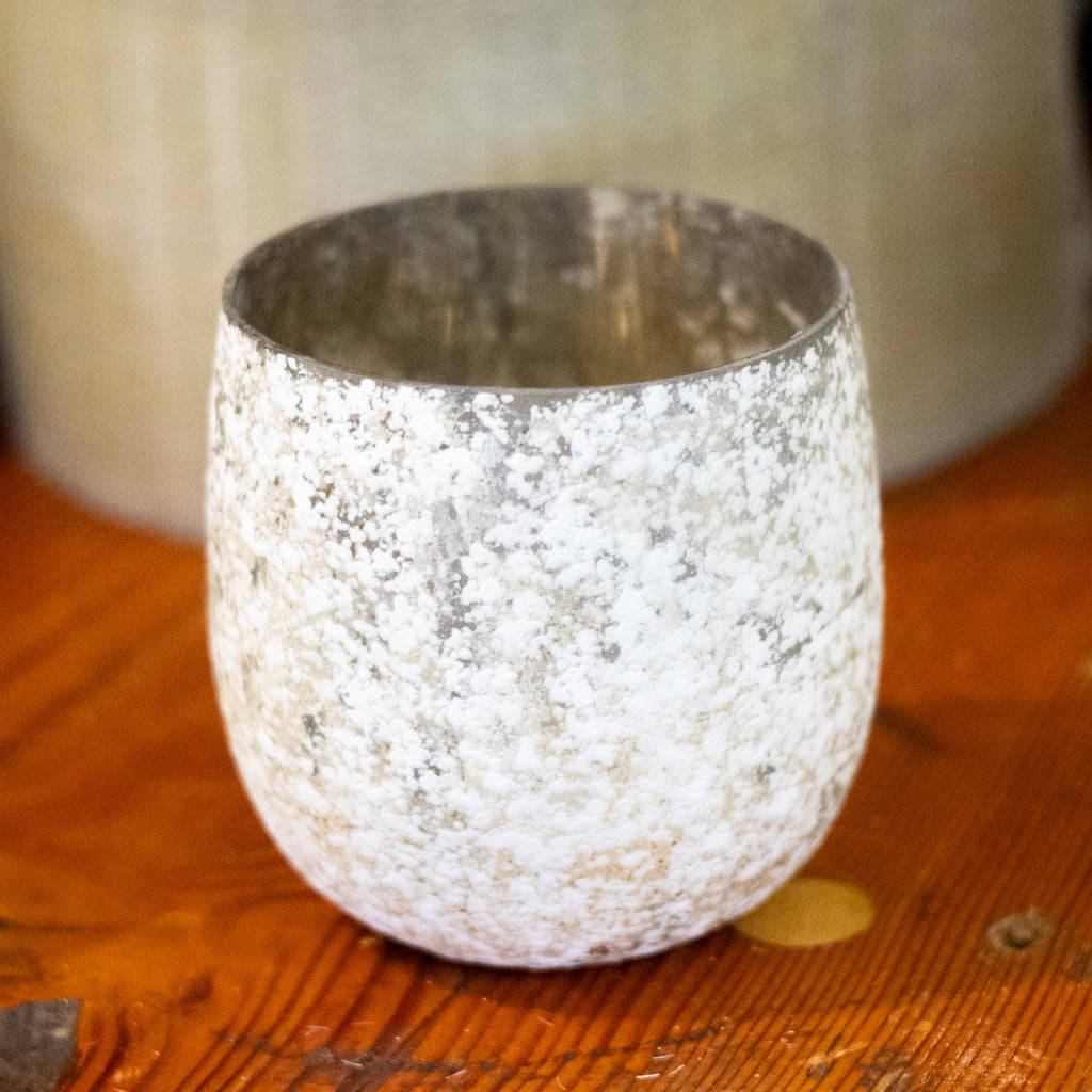 Adara Cream Gold Glass Votive