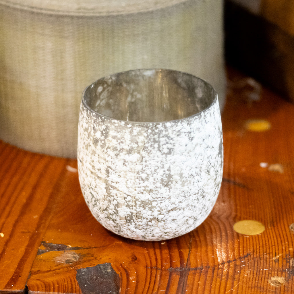 Adara Cream Gold Glass Votive