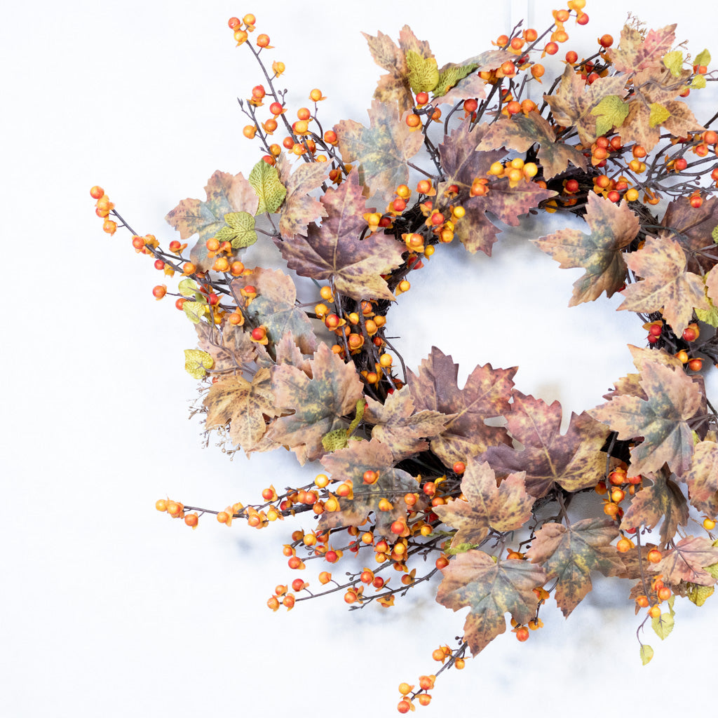 Maple Leaf and Bittersweet Wreath