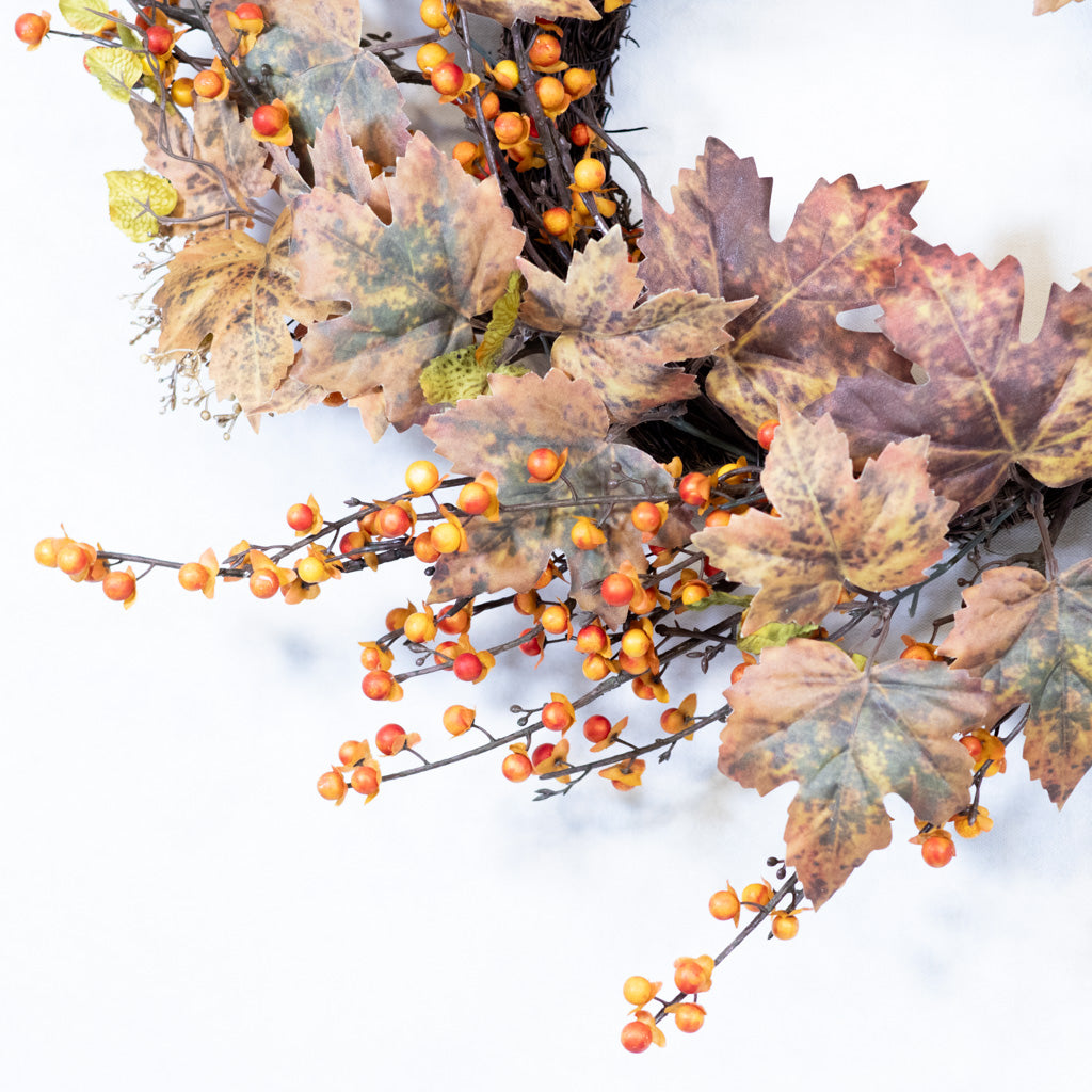 Maple Leaf and Bittersweet Wreath