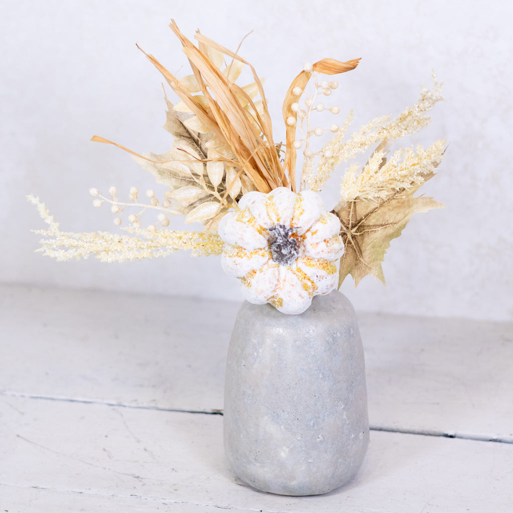 Washed Pumpkin Maple Leaf and Seed Gold Beige Pick
