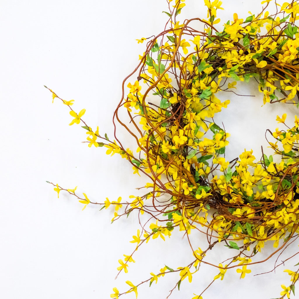 Forsythia Willow Wreath