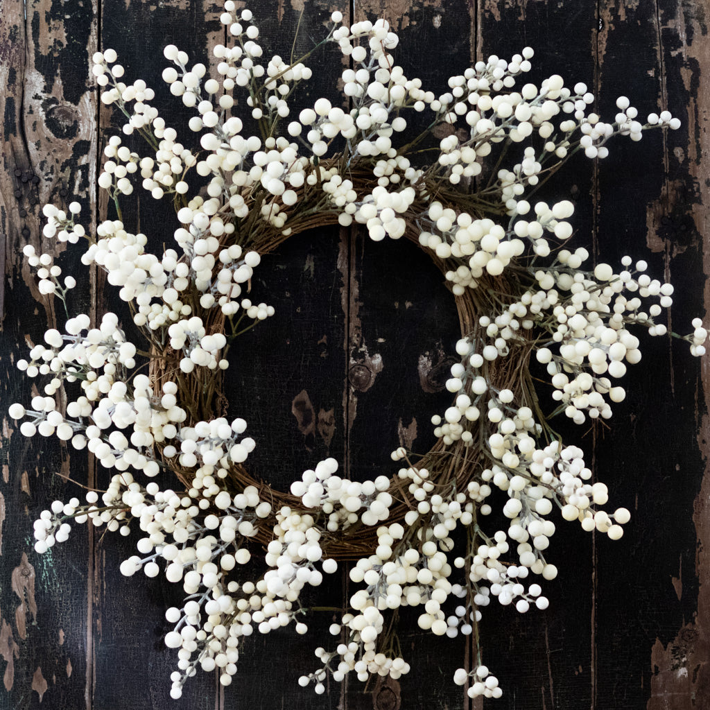 Cream Berry Wreath