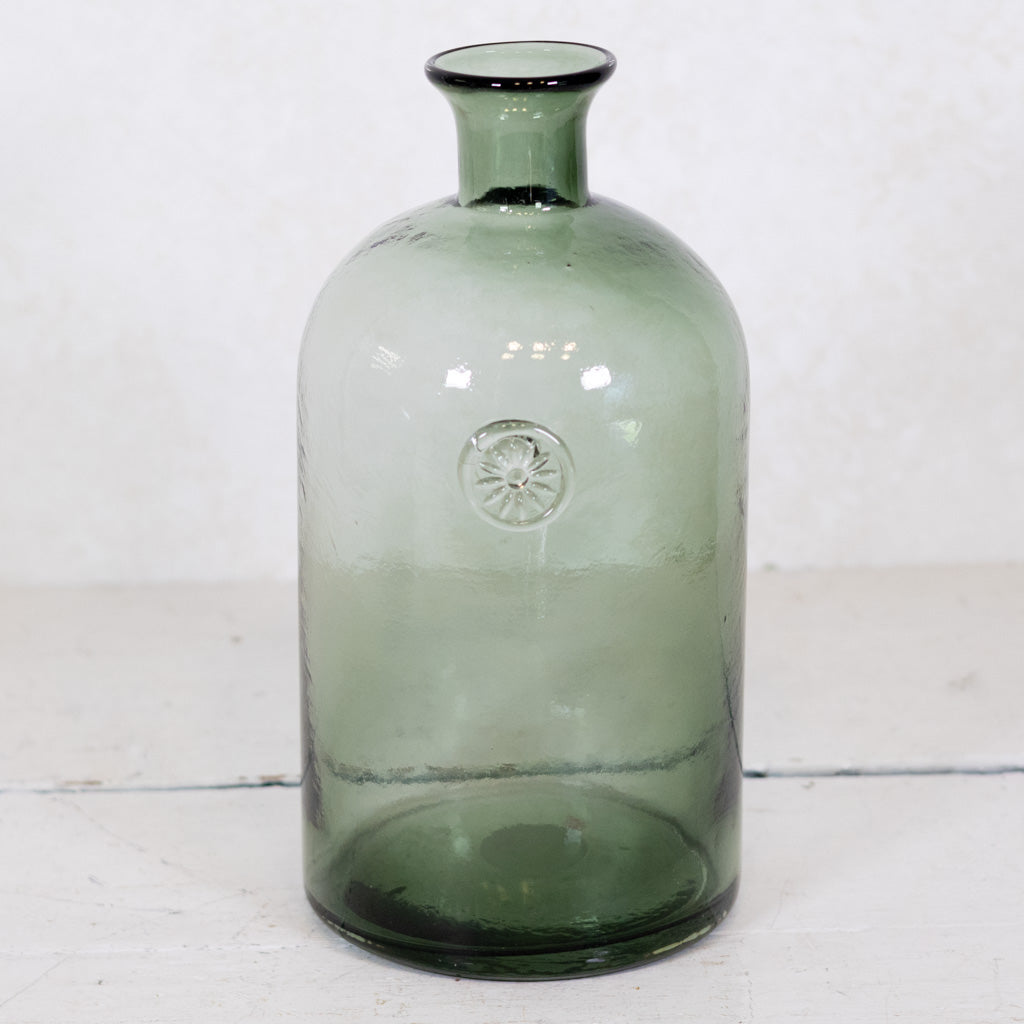 Green Glass Bottle Large