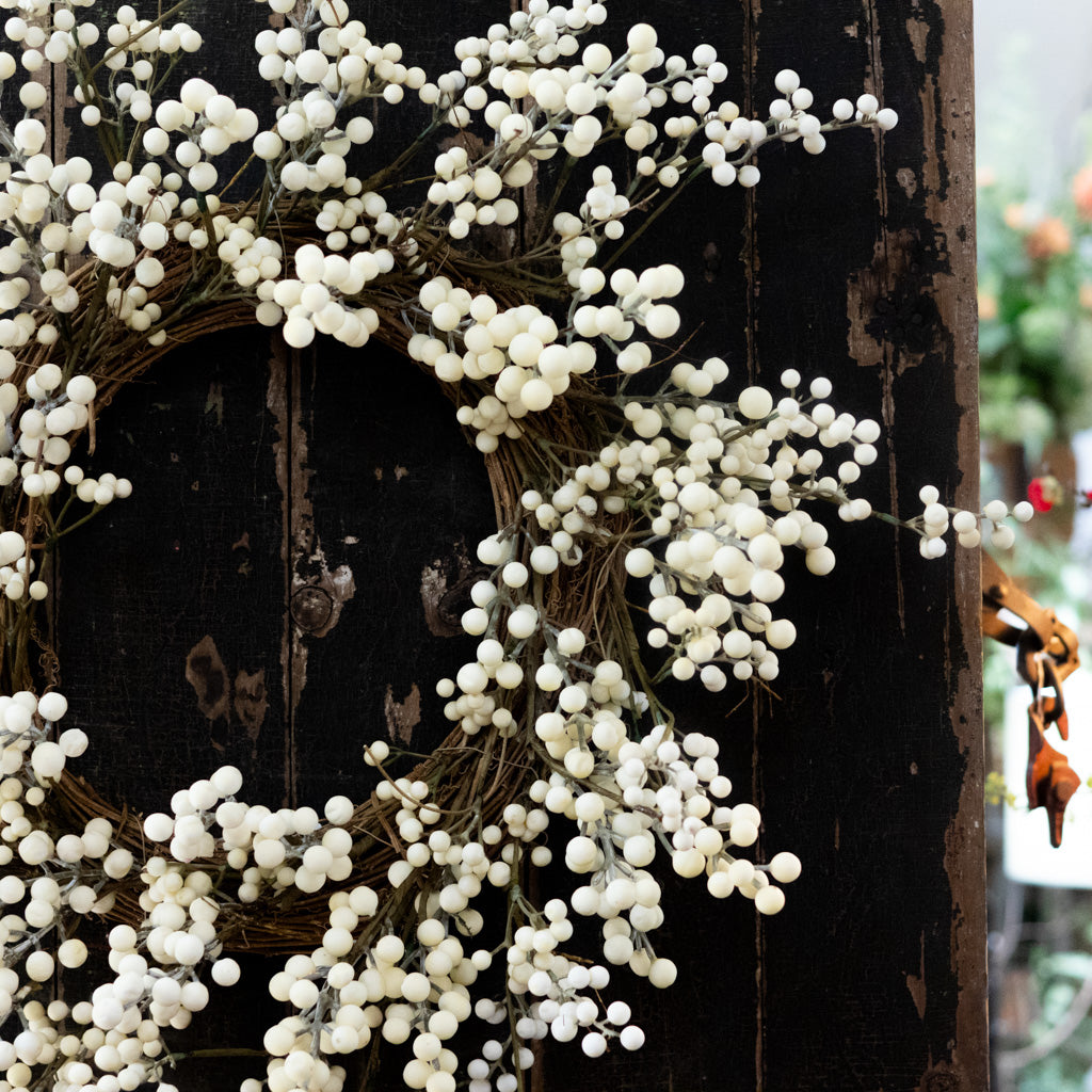Cream Berry Wreath