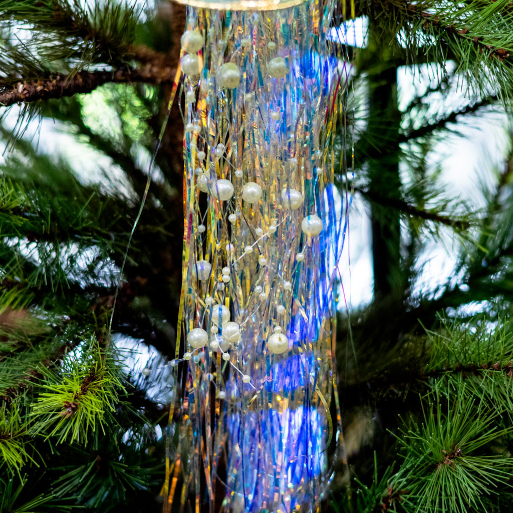 Lime Green Glass Jelly Fish Ornament