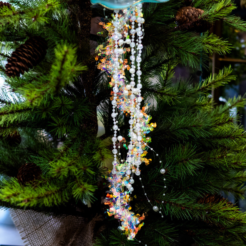 Turquoise Glass Jelly Fish Ornament