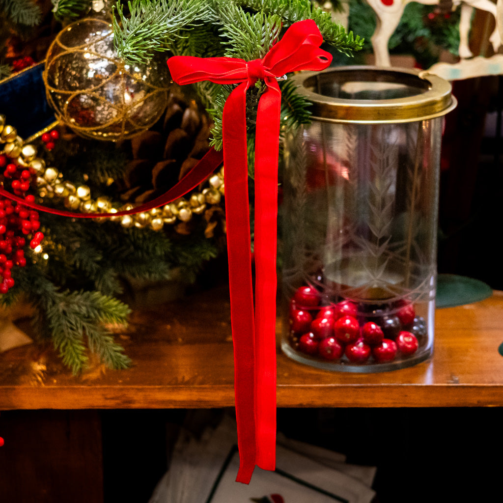 Red Velvet Bow Ornament