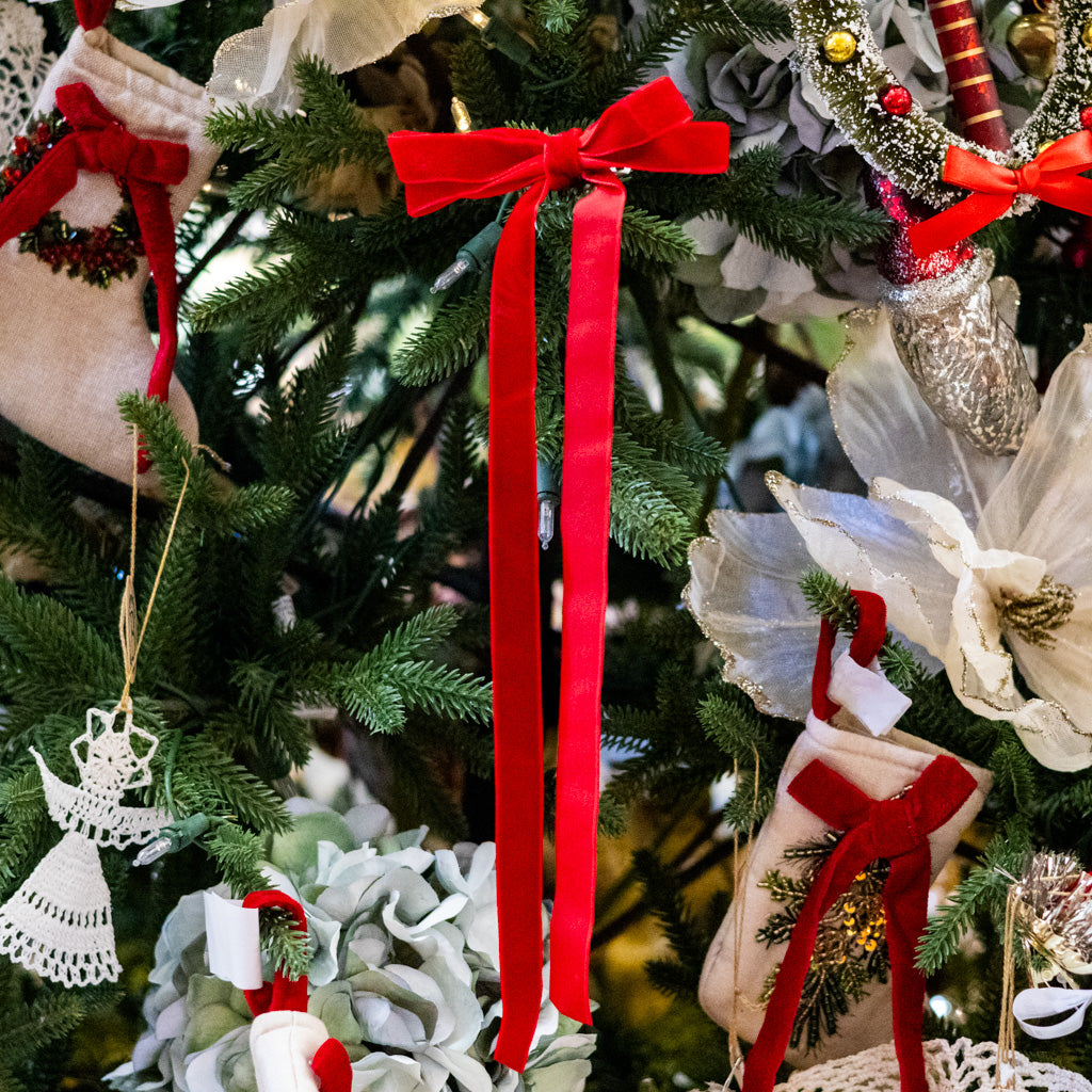 Red Velvet Bow Ornament