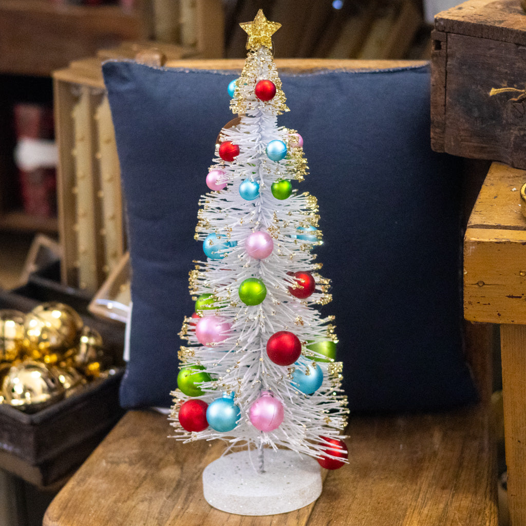 Vintage Sisal Tree with Ornaments Medium