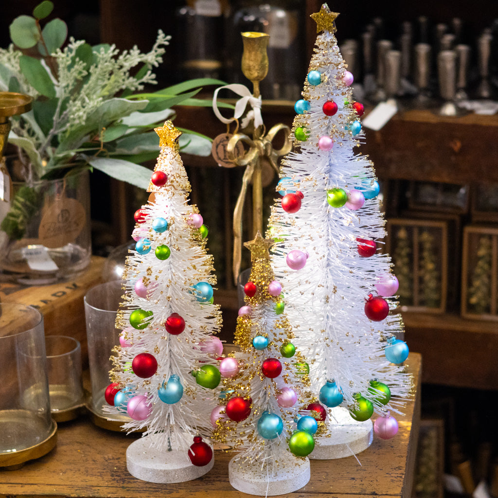 Vintage Sisal Tree with Ornaments Large