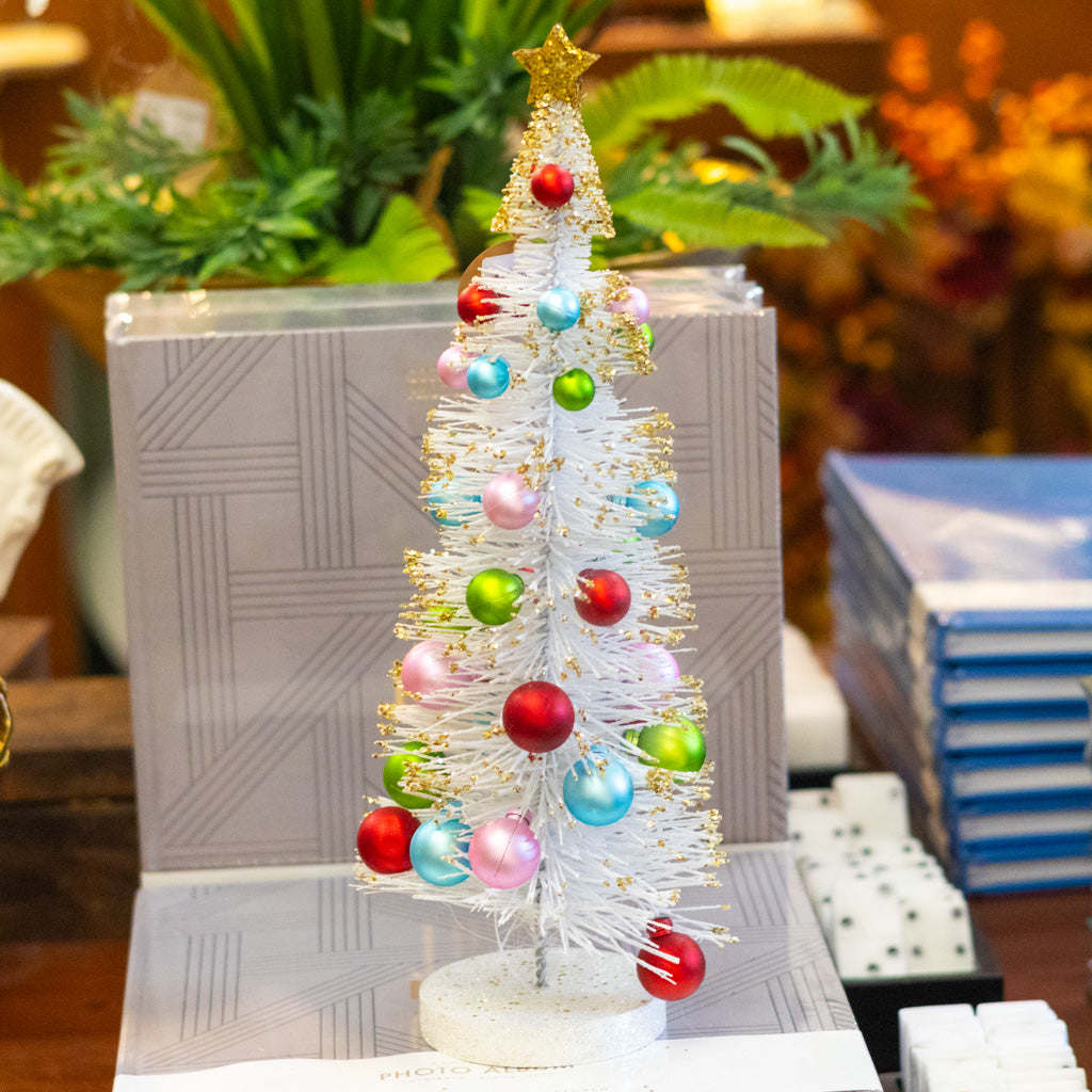 Vintage Sisal Tree with Ornaments Medium
