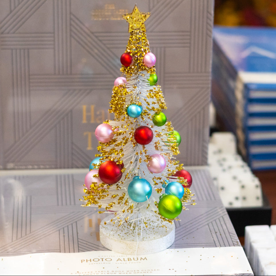 Vintage Sisal Tree with Ornaments Small
