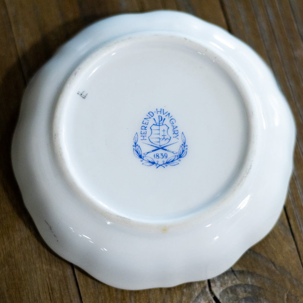 Petite Vintage Porcelain Herend Queen Victoria Pattern Bowli