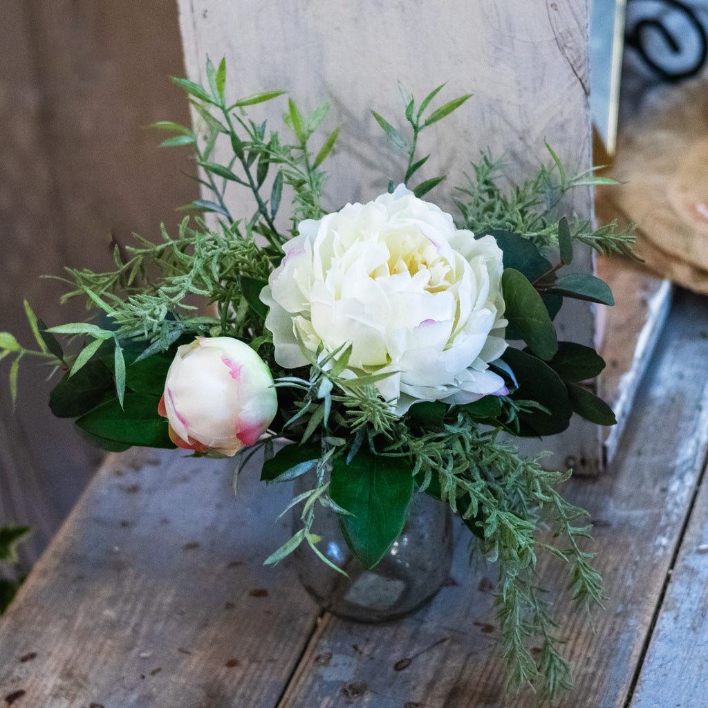 White Peony Petite Bouquet